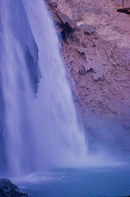 Havasu Falls - Grand Canyon National Park - Dec 1962 (part of Havasupai Indian Reservation as of 1975)