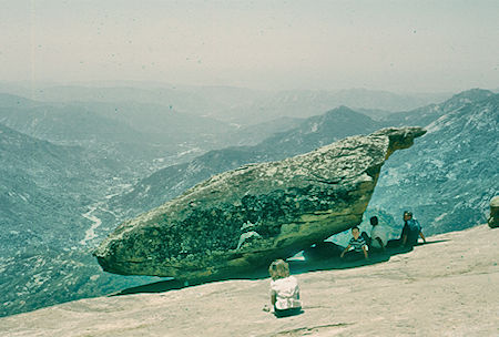 Hanging Rock (11) with Kaweah River Valley in background - Sequoia National Park 15-17 Jul 1957