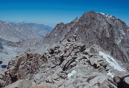 Mt. Williamson beyond top of Trojan Peak - Jul 1971
