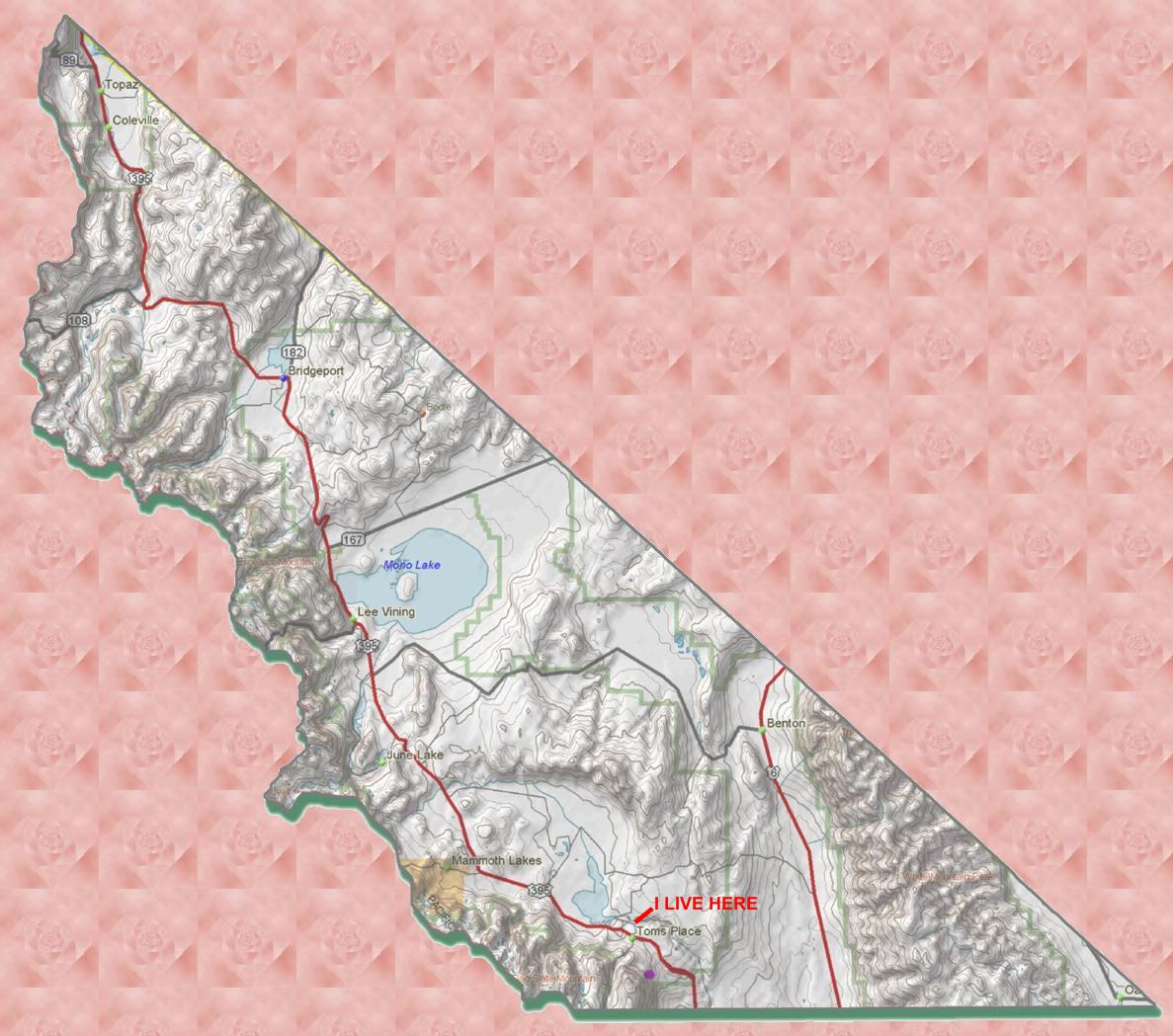 Mono County Map