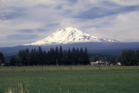 Mt. Adams from Route 141 south of Trout Lake, Washington