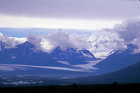 Nelchina Glacier from Eureka Summit, Glenn Highway, Alaska