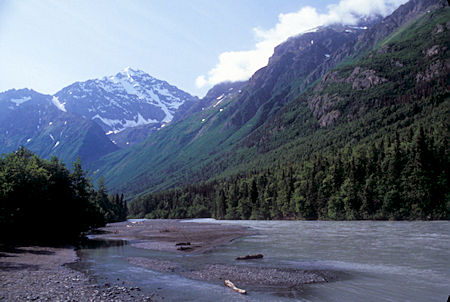 Eagle Peak over Eagle River, Chugach State Park, Alaska