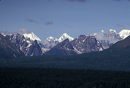 Alaska Range from Mile 158 viewpoint on Parks Highway
