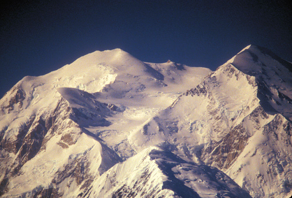 Denali (Mt. McKinley) summit from near Wonder Lake