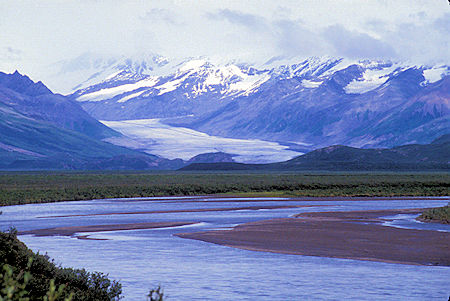 Maclaren River and Glacier from Denali Highway
