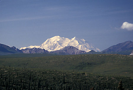 Denali (Mt. McKinley) 20,306' from viewpoint on Denali Park road
