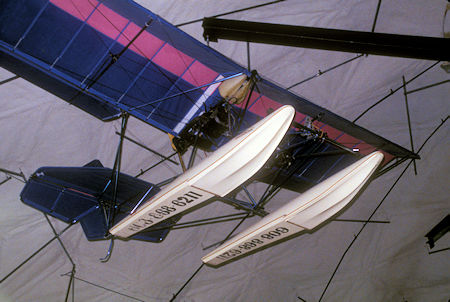 Paraglider aircraft with floats, Alaskaland Air Museum, Fairbanks, Alaska