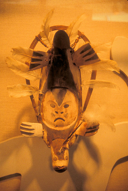 Asueruaq Mask exhibit, University of Alaska Museum of the North, Fairbanks, Alaska