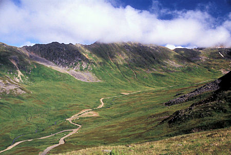 View into Willow Creek valley from Hatcher Pass
