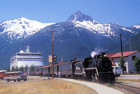 Passenger Train, White Pass and Yukon Railway, Skagway, Alaska