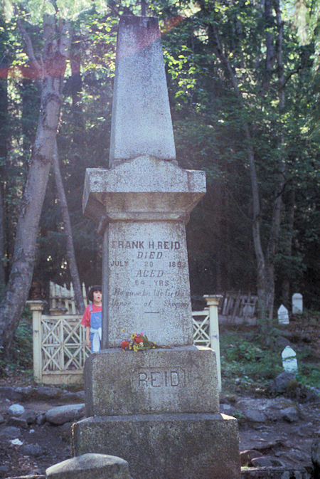 Frank H. Reid grave marker, Gold Rush Cemetery, Skagway, Alaska