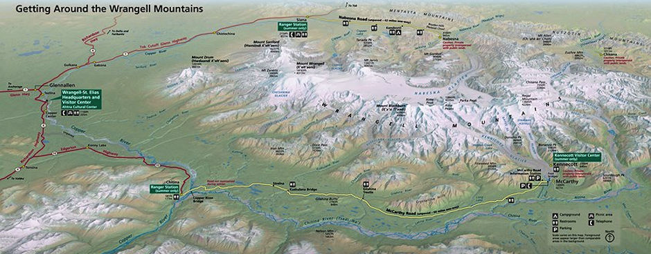 Wrangell-St. Elias National Park map