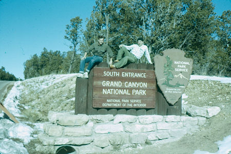 South Entrance to Grand Canyon National Park - Dec 1961