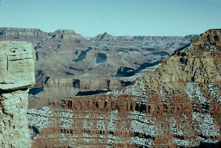 Looking east up canyon from Mather Point - Grand Canyon National Park - Dec 1961