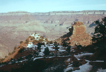 O'Neill Butte north of Kaibab Trail at about 6,000' - Grand Canyon National Park - Dec 1961