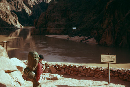 U. S. Geological Survey measuring site at Kaibab Bridge - Grand Canyon National Park - Dec 1961