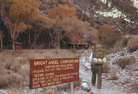 Bright Angel Campground - Grand Canyon National Park - Dec 1961
