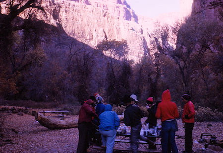 Camp below Havasu Falls - Grand Canyon National Park - Dec 1962