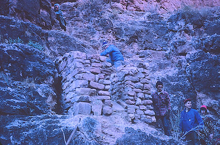 Remains of mining operations - Grand Canyon National Park - Dec 1962 (part of Havasupai Indian Reservation as of 1975)