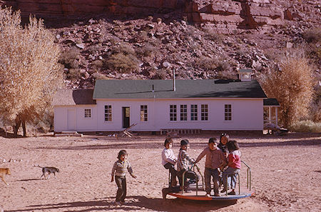 Supai Village school - Havasupai Indian Reservation - Dec 1962