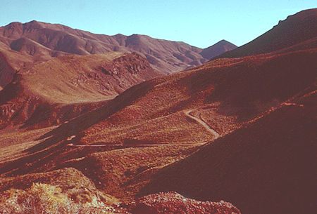Looking back southeast from Red Pass - Death Valley - Jan 1959
