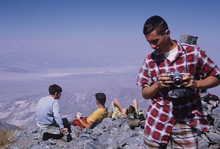 Panamint Valley from Telescope Peak, Tim McSweeney, other unrelated group - Death Valley National Park - Oct 1968