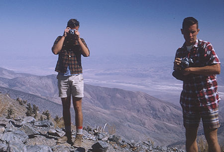 Death Valley from Telescope Peak, Bob Johnson, Tim McSweeney - Death Valley National Park - Oct 1968