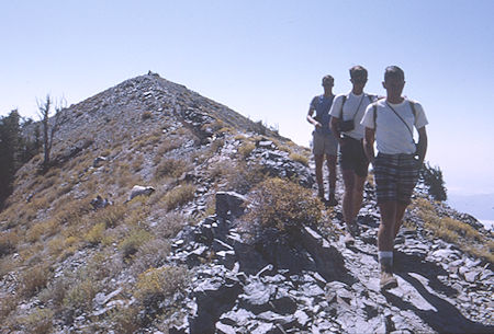 Heading down from Telescope Peak - Death Valley National Park - Oct 1968