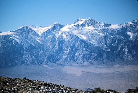 Mt. Williamson in the Sierra Nevada from near New York Butte in the Inyo Mountains