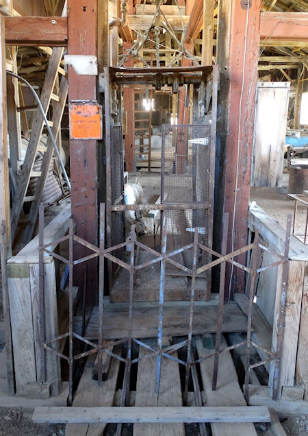 Belshaw shaft cage in Union Mine Hoist House