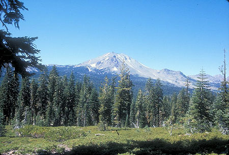 Lassen Peak from Echo Lake Trail