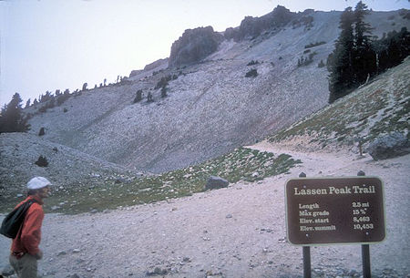 Mic Mead at Lassen Peak trailhead