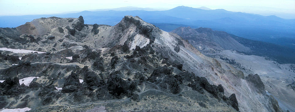 Craters and crags on Lassen Peak