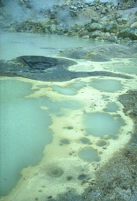 Boiling springs at Bumpass Hell