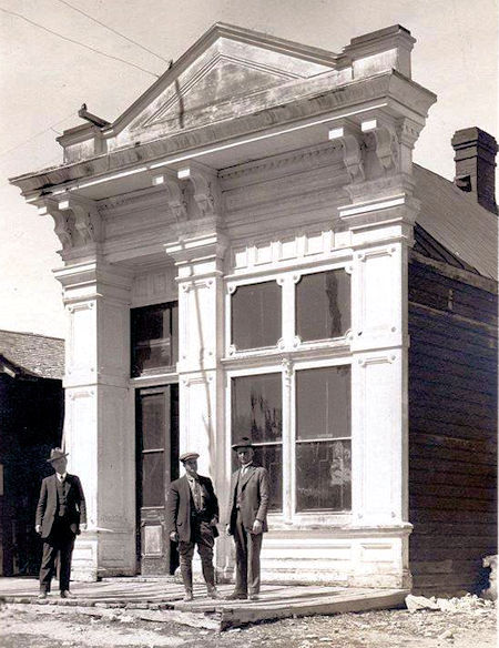 Bodie Bank with owner J. S. Cain on far right