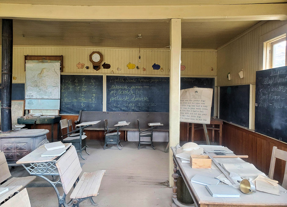 Bodie School House classroom 2019