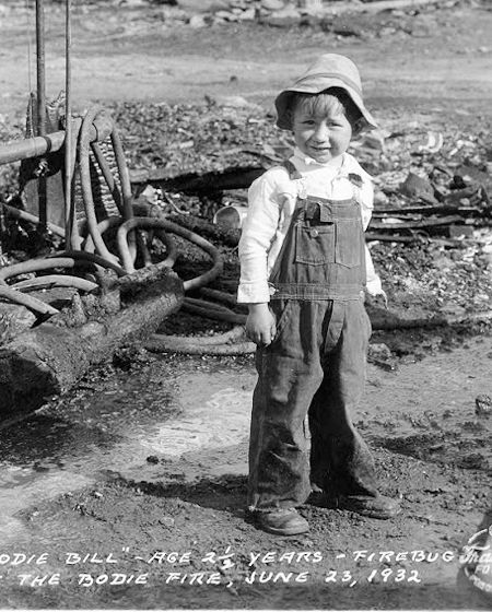 'Bodie Bill' - age 2 1/2 - who supposedly started the 1932 fire