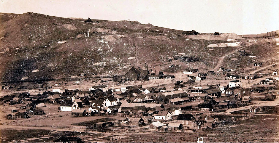 Bodie about 1890 from Cemetery Hill