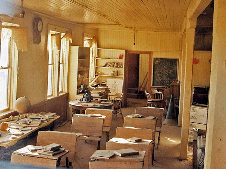 Bodie School House classroom