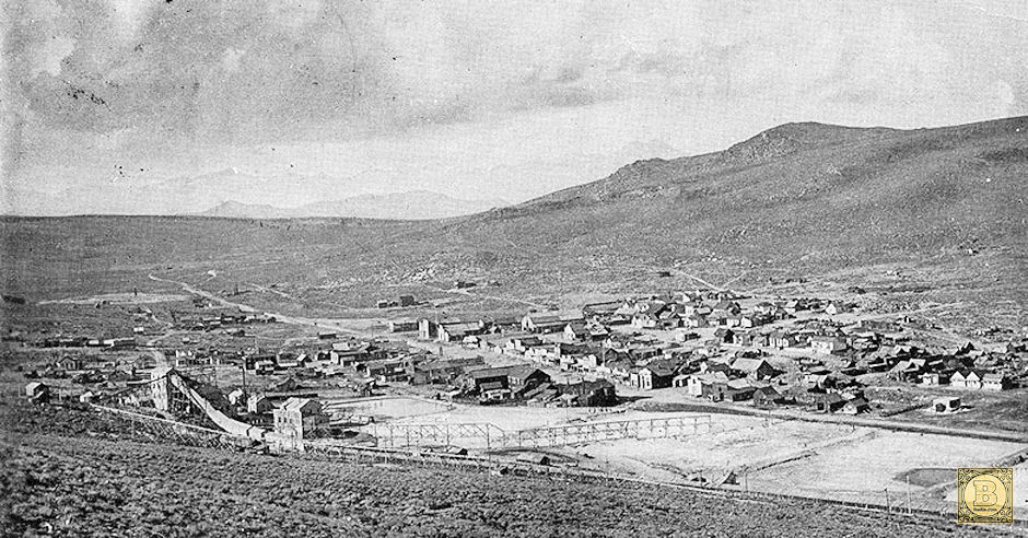 Town of Bodie about 1910 by L. A. Larson