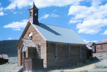 Methodist Church in Bodie State Historic Park - 8-25-62