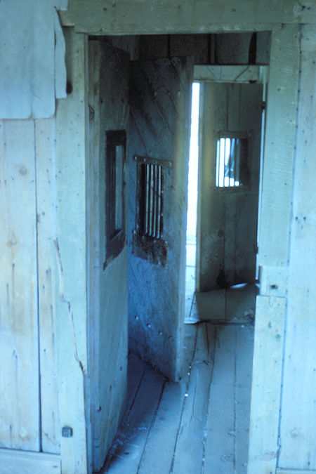 Jail cells in Bodie State Historic Park - 8-25-62