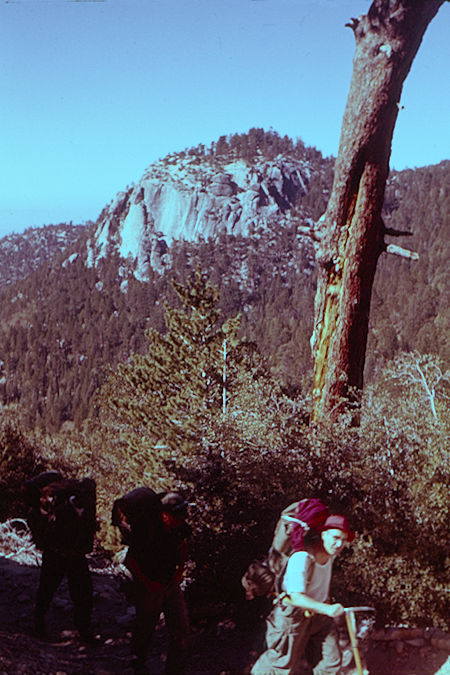 Suicide  Rock from Devil's Slide Trail to San Jacinto Peak - 10-24-59