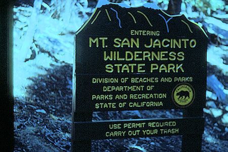Entering Mt. San Jacinto wilderness State Park on Explorer Post 360 day hike - 10-9-65