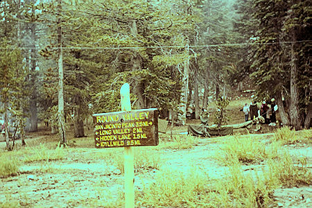 Round Valley Camp on Explorer Post 360 San Jacinto hike - 10-26-58