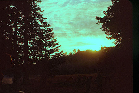 Sunrise at Round Valley camp - 10-26-58