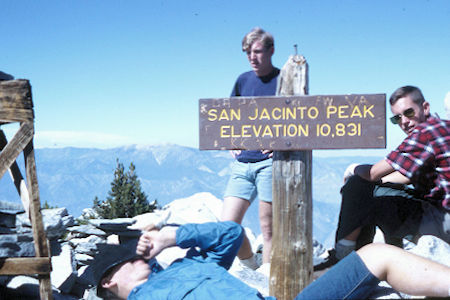 On top of San Jacinto Peak - 10-9-65