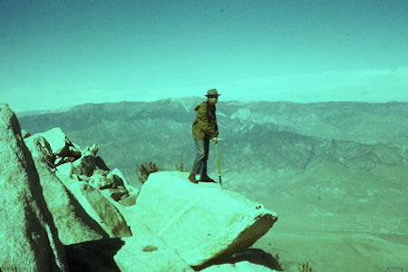 View of San Gorgornio Mountain from San Jacinto Peak - 10-26-58