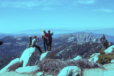 Looking at Tahquitz Ridge from San Jacinto Peak trail - 5-17-59